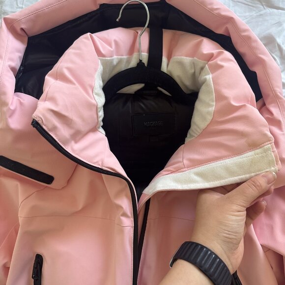 Mackage Amanda Down Ski Jacket - Pink - Size S - Picture 6 of 11